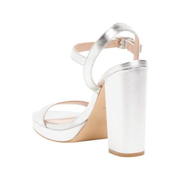 STUART WEITZMAN Leather Dancer Block 120 Platform Heeled Sandals - Picture 2 of 2